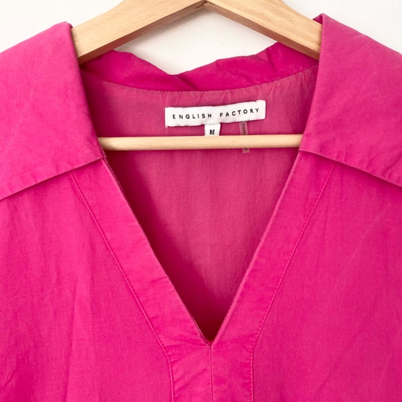 English factory puff sleeve tiered dress - Picture 3 of 6